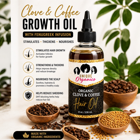 Clove Coffee & Fenugreek Hair Oil | 8-Hour Botanical Infusion | MSM Bamboo Star Anise | Slow Crafted Scalp Oil