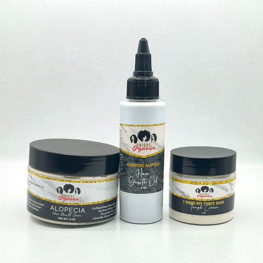 Edge Regrowth System – 3-Step Herbal Kit for Thinning Edges & Alopecia