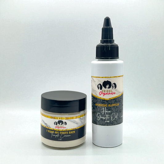 Edge Regrowth System – 3-Step Herbal Kit for Thinning Edges & Alopecia