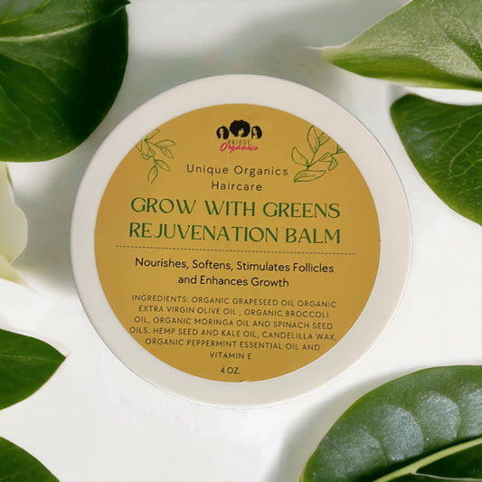 Grow With Greens Hair Rejuvenation Balm, Stimulates Hair Growth, Conditions Dry Flaky Scalp