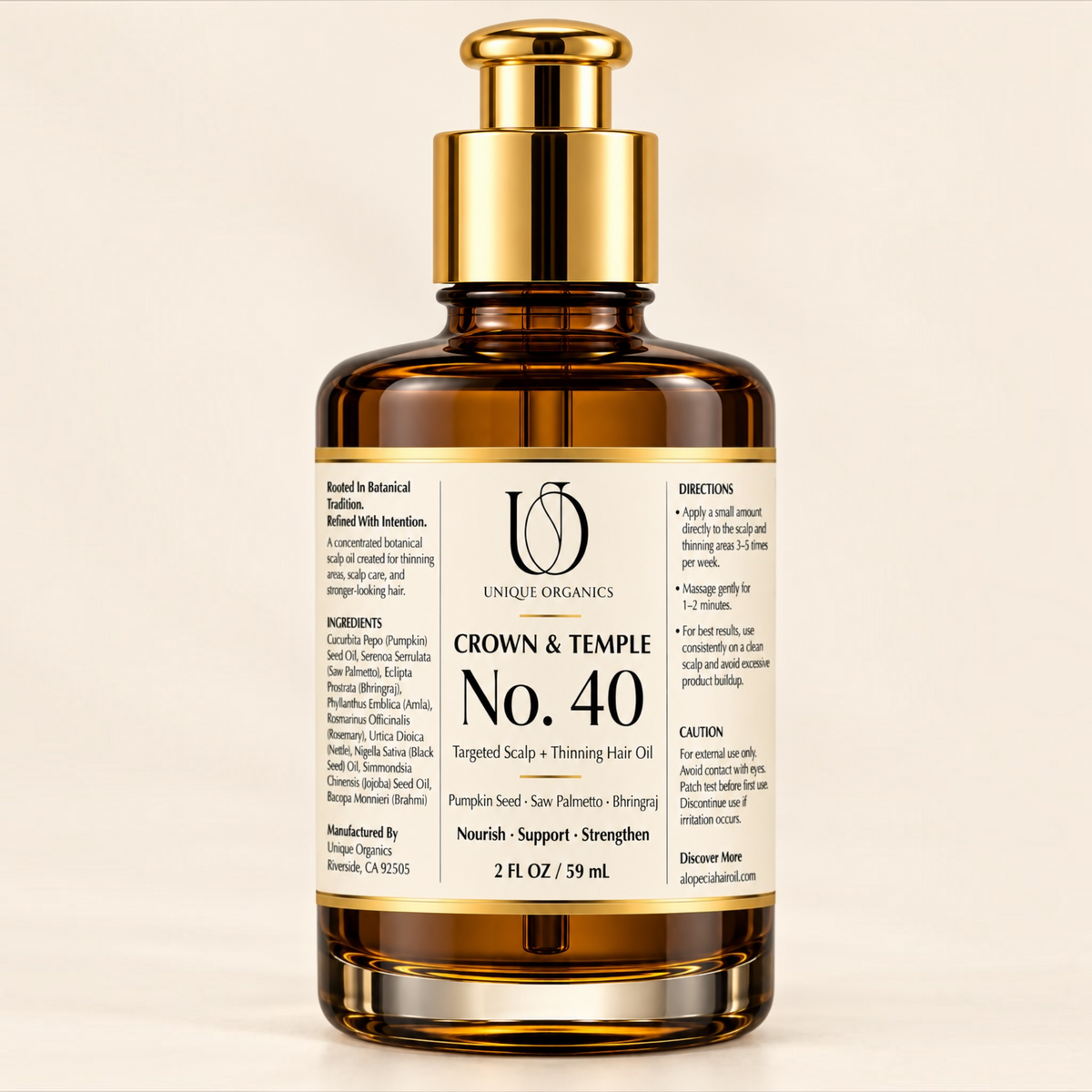 Crown & Temple No. 40 | Targeted Scalp + Thinning Hair Oil