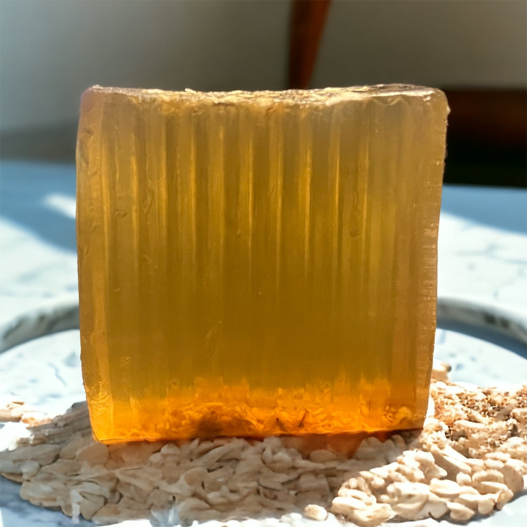 Golden Blossom Yoni Delight Soap, Organic Honey and Oatmeal Infusion