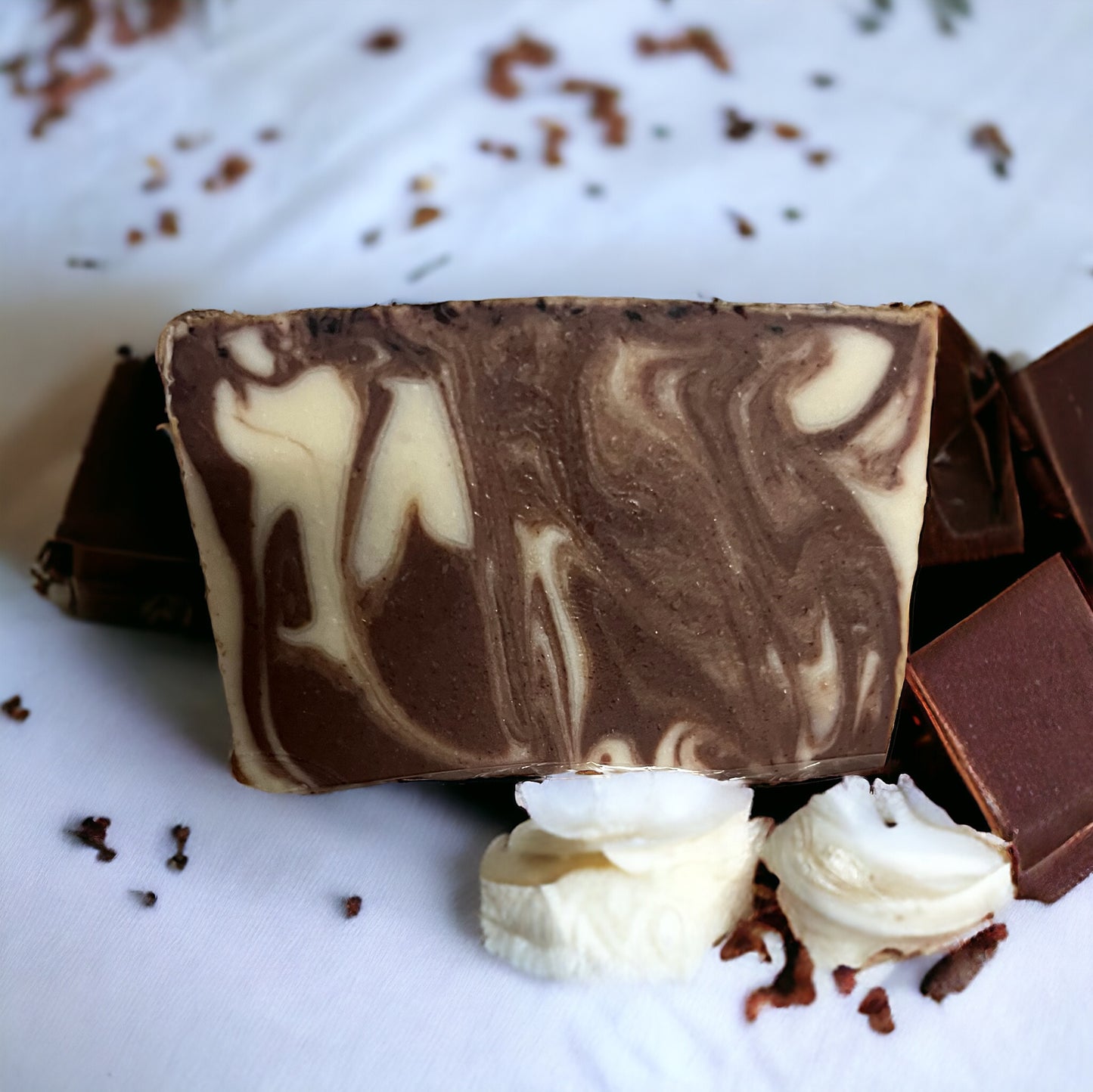 Luxurious Chocolate and Coconut Milk Moisturizing Soap Bar