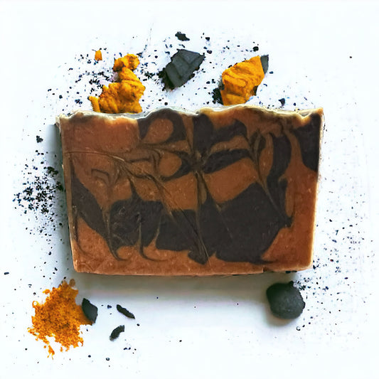 Charcoal and Turmeric Detox Face Soap For Acne and Dark Spots