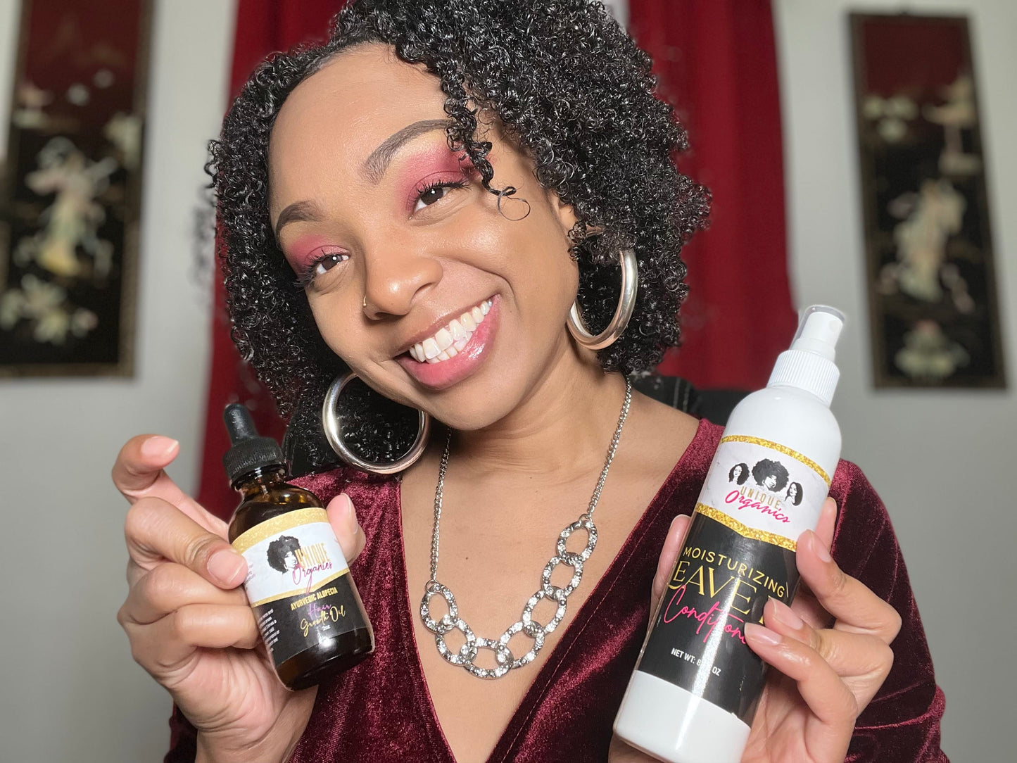 Moisturizing and Detangling Leave-In Conditioner Spray, Curl Definer, Heat Protector